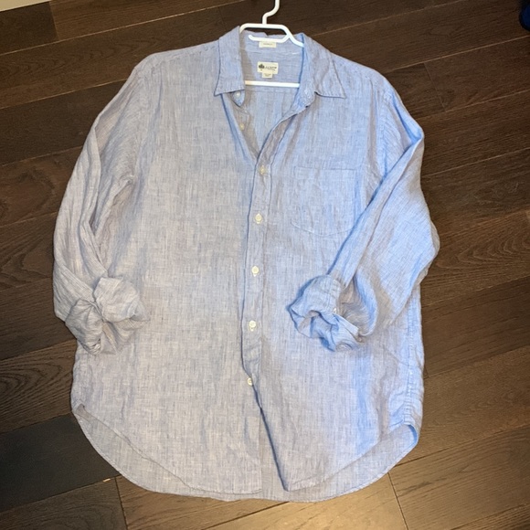 J Crew Linen Button Down Shirt -$100 Off. - Picture 9 of 9